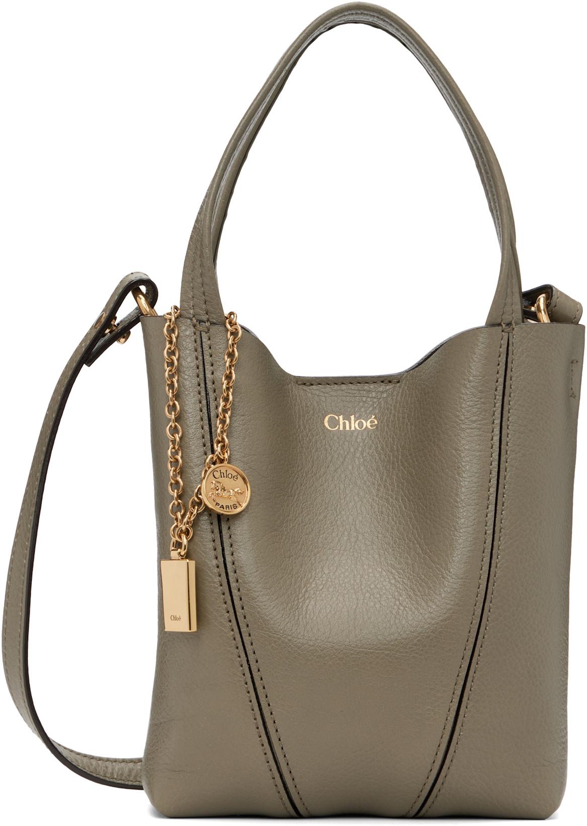 Green Small 'Chloé' Spin Tote by CHLOE