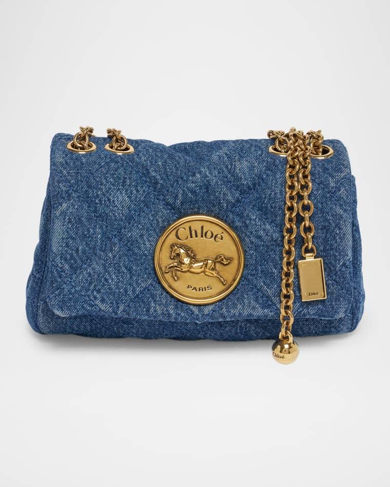 Heritage Denim Shoulder Bag by CHLOE
