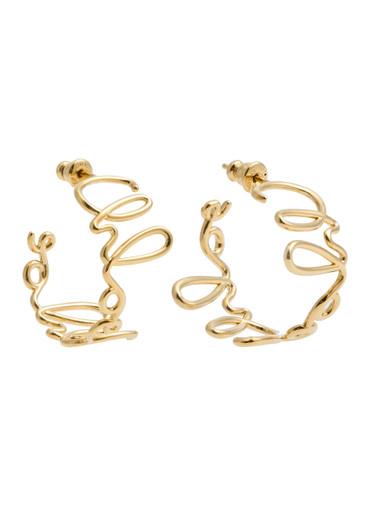 Iconic logo hoop earrings by CHLOE