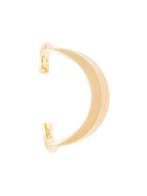 'Isalis' curved cuff by CHLOE