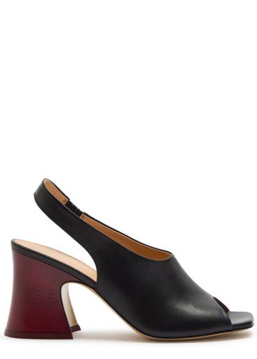Janis 80 leather slingback sandals by CHLOE
