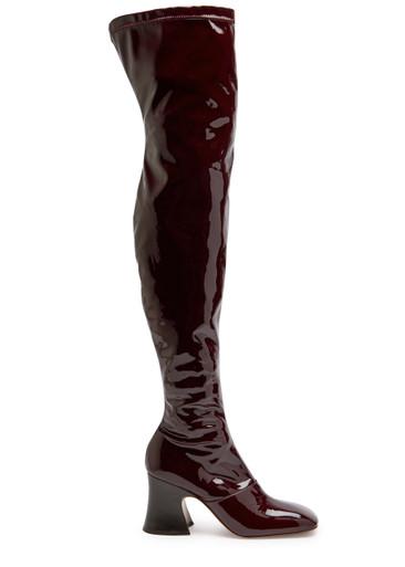 Janis glossed-leather over-the-knee boots by CHLOE