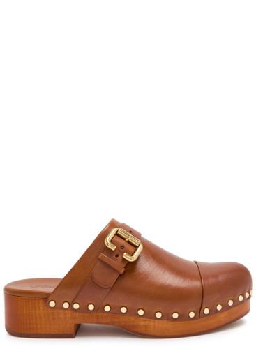 Jeannette 40 leather clogs by CHLOE