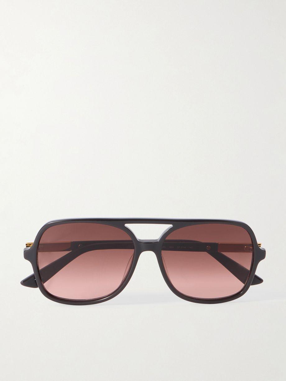 Judy aviator-style acetate and gold-tone sunglasses by CHLOE