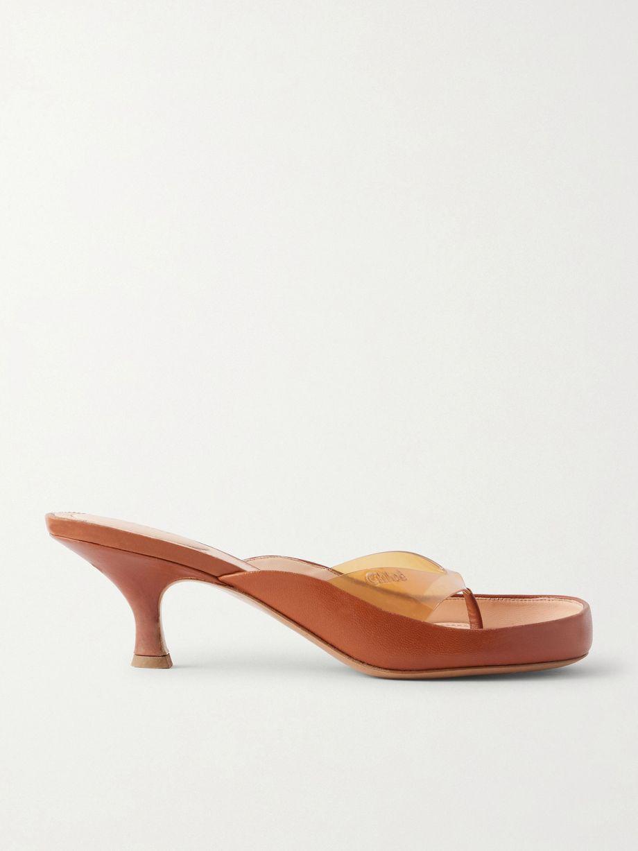 Junie TPU and leather sandals by CHLOE