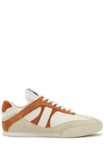 Kick panelled leather sneakers by CHLOE