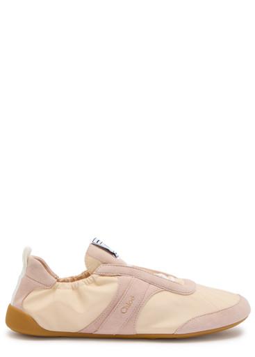 Kick panelled nylon sneakers by CHLOE