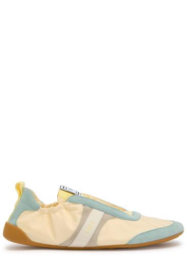 Kick panelled nylon sneakers by CHLOE