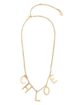 Letters Necklace by CHLOE