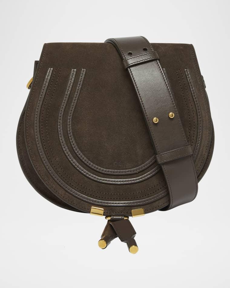 Marcie Crossbody Bag in Calfskin Suede by CHLOE