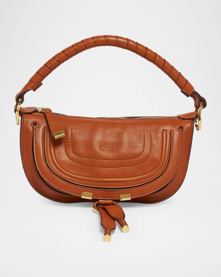 Marcie Mini Saddle Shoulder Bag in Leather by CHLOE