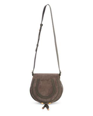 Marcie Suede Saddle Bag by CHLOE