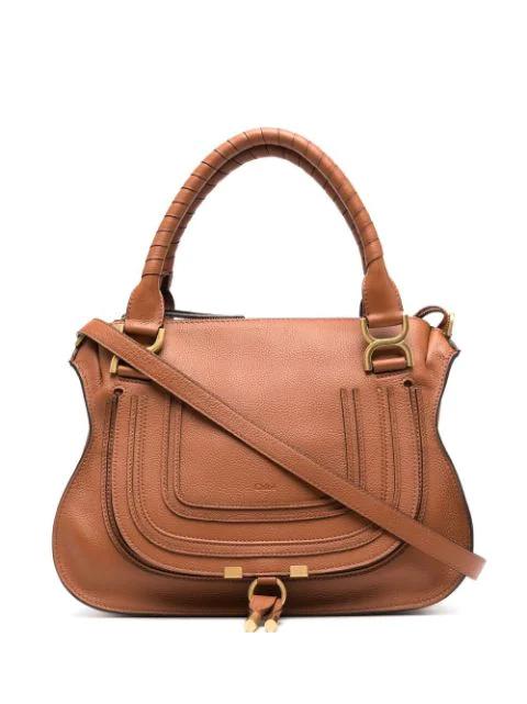 Marcie grained-leather tote bag by CHLOE