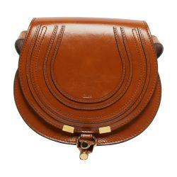 Marcie small glossy leather shoulder bag by CHLOE