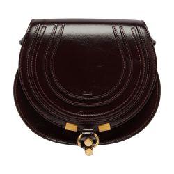 Marcie small glossy leather shoulder bag by CHLOE