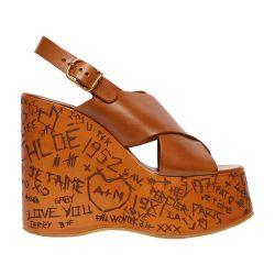 Maxime wedge sandals by CHLOE