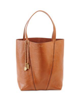 Medium Spin Tote in Leather by CHLOE
