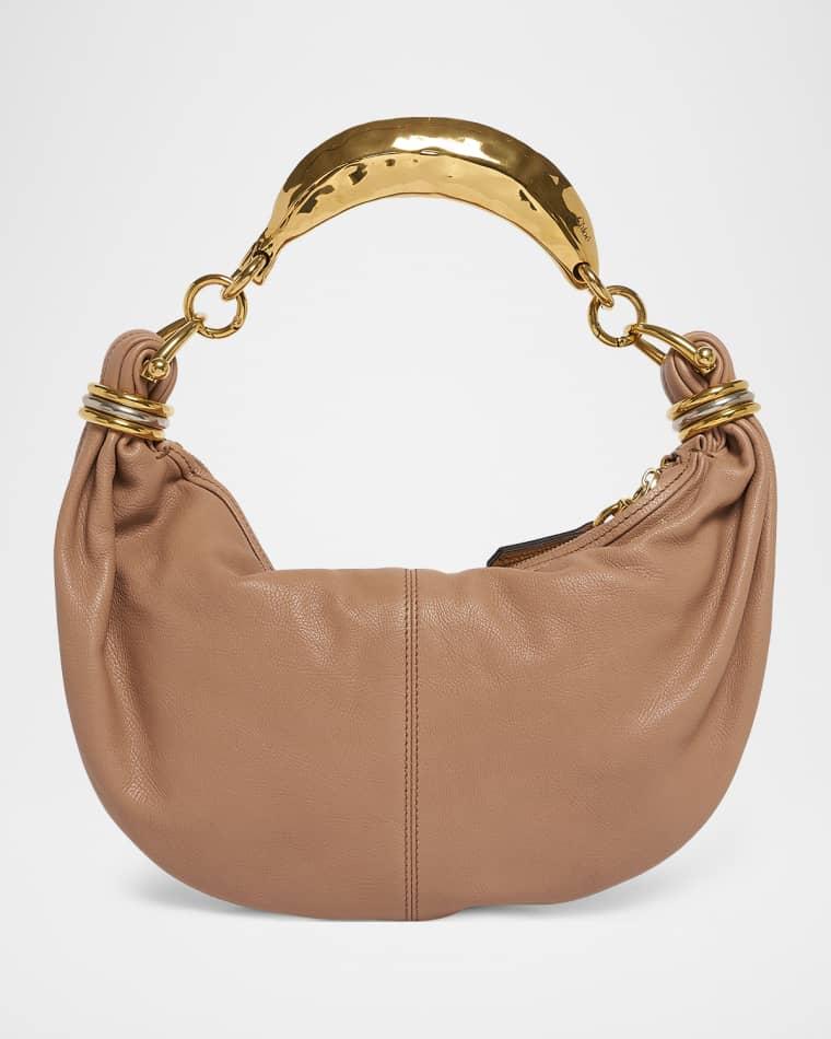 Mini Banana Hobo Bracelet Bag in Leather by CHLOE