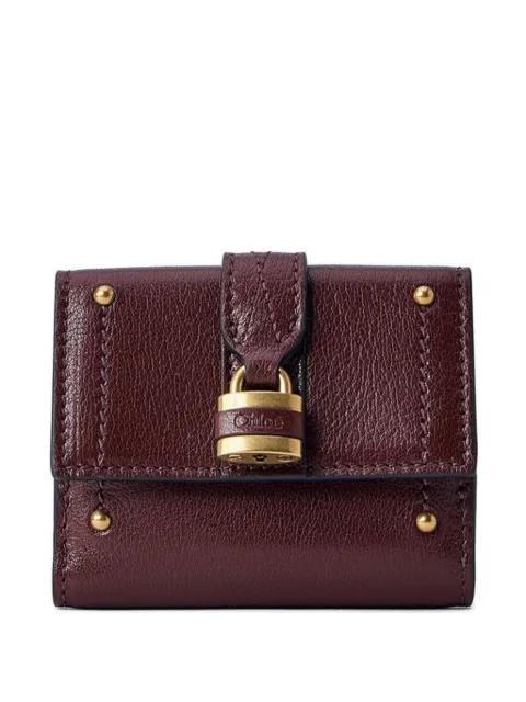 Mini Paddington padlock-detail wallet by CHLOE