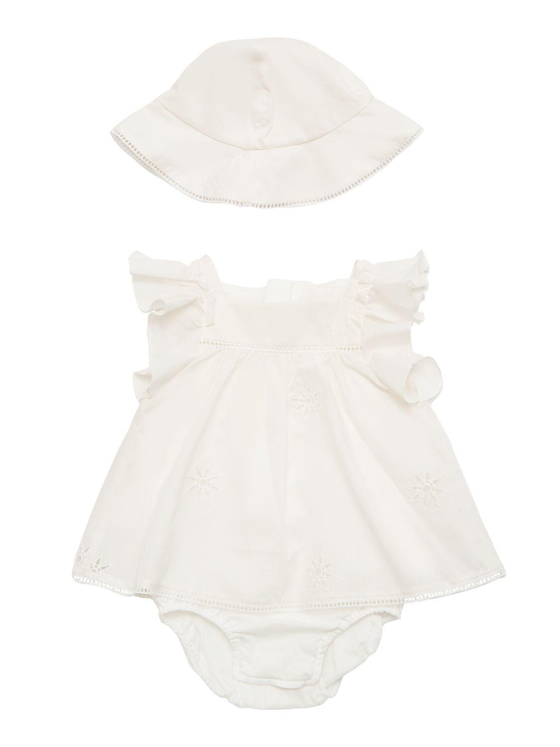 Organic Percale Cotton Dress & Hat by CHLOE