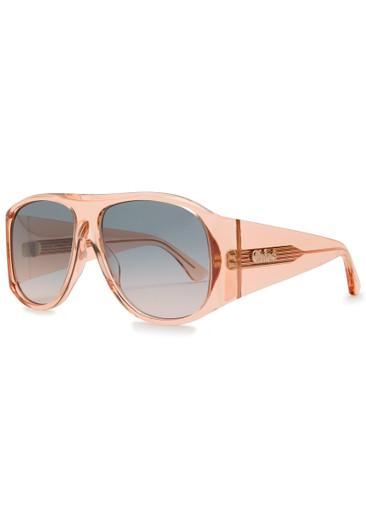 Oversized aviator-style sunglasses by CHLOE