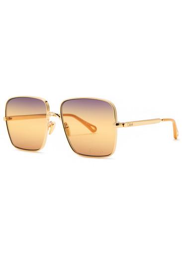 Oversized butterfly-frame sunglasses by CHLOE