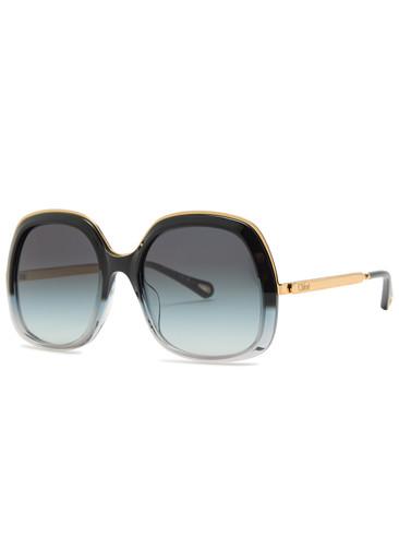 Oversized square-frame sunglasses by CHLOE