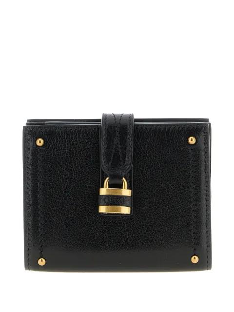 Paddington padlock-detail leather wallet by CHLOE