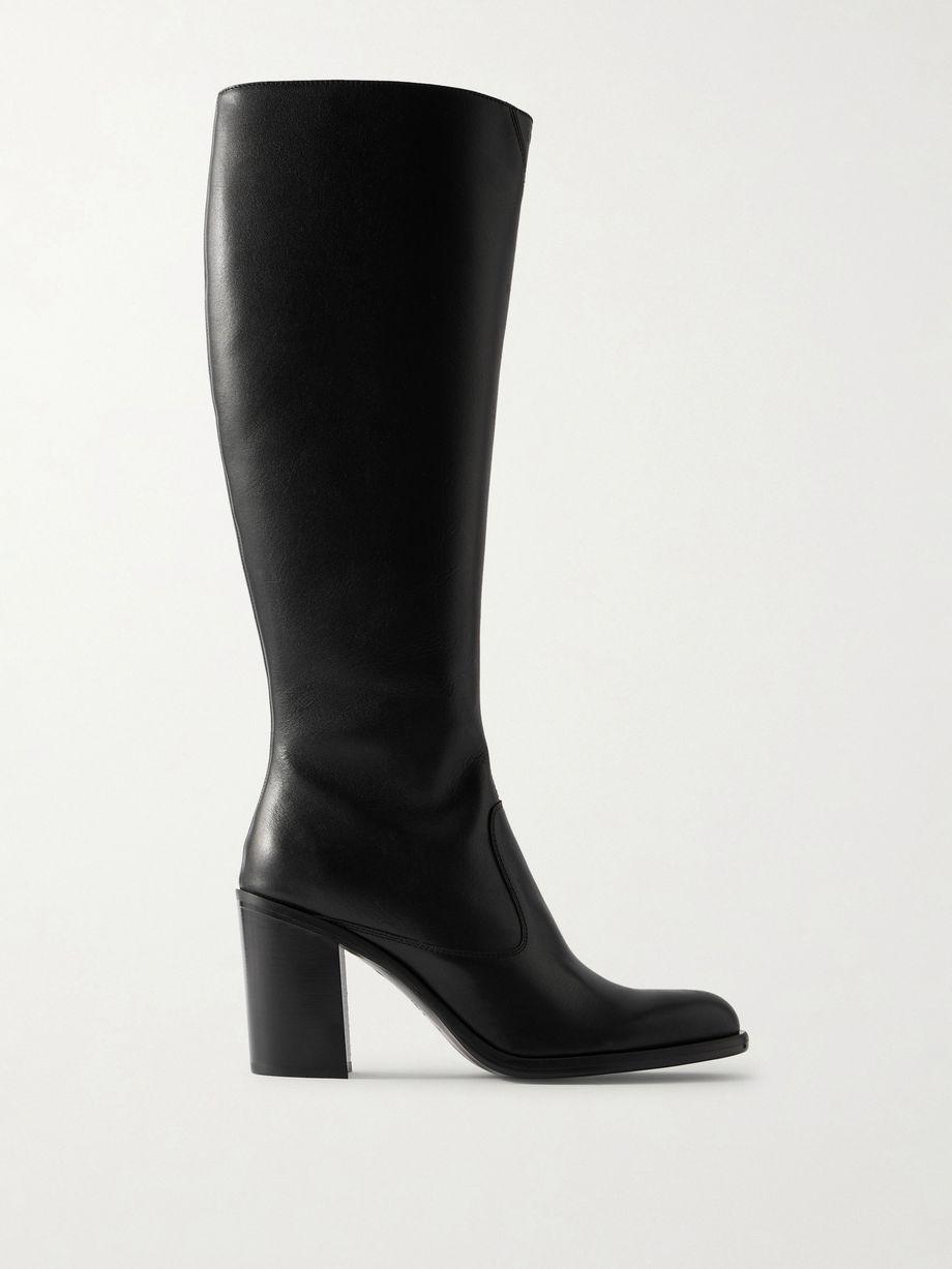 Phoenix leather knee boots by CHLOE