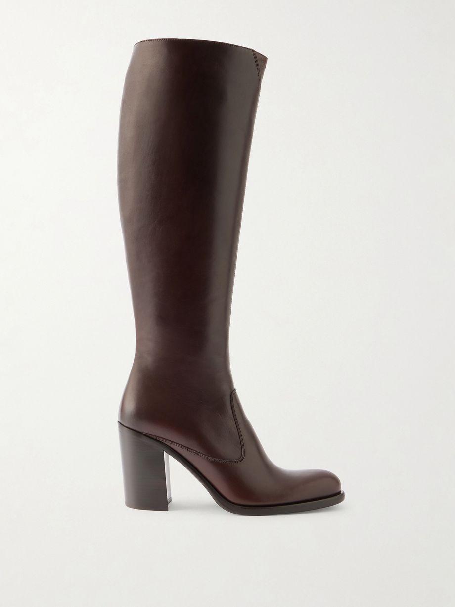 Phoenix leather knee boots by CHLOE