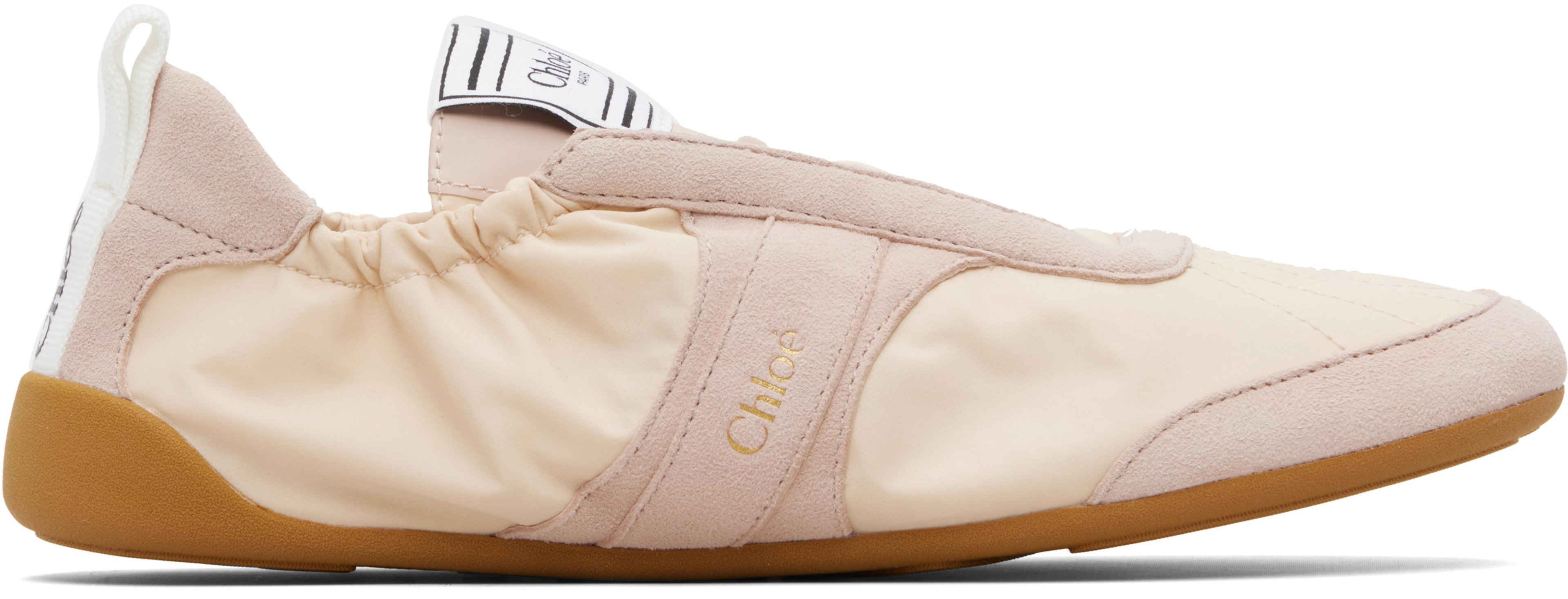 Pink 'Chloé' Kick Sneakers by CHLOE