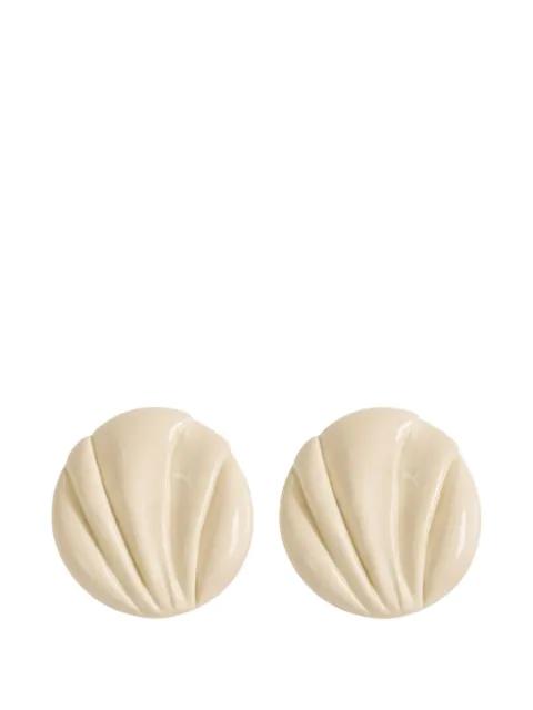 Pleats clip-on earrings by CHLOE
