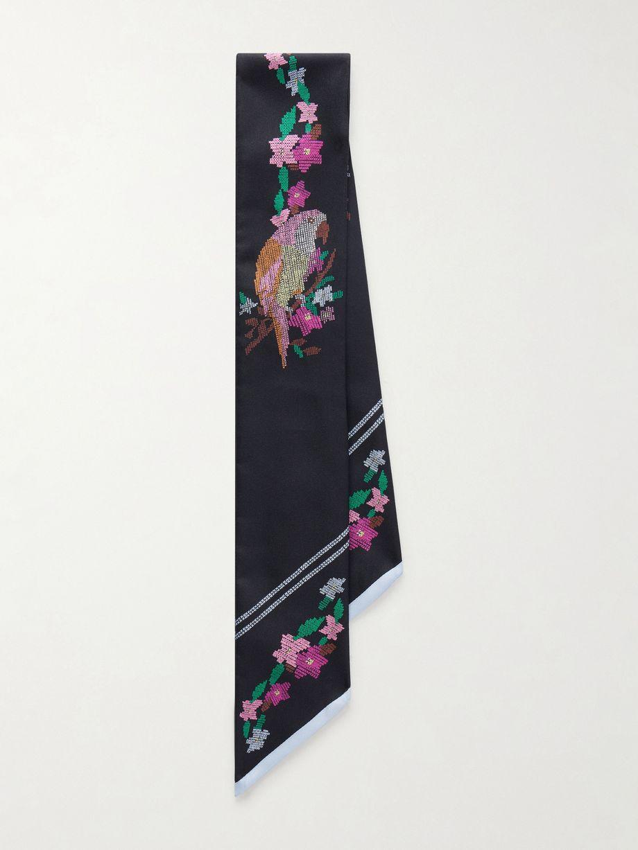 Printed silk scarf by CHLOE