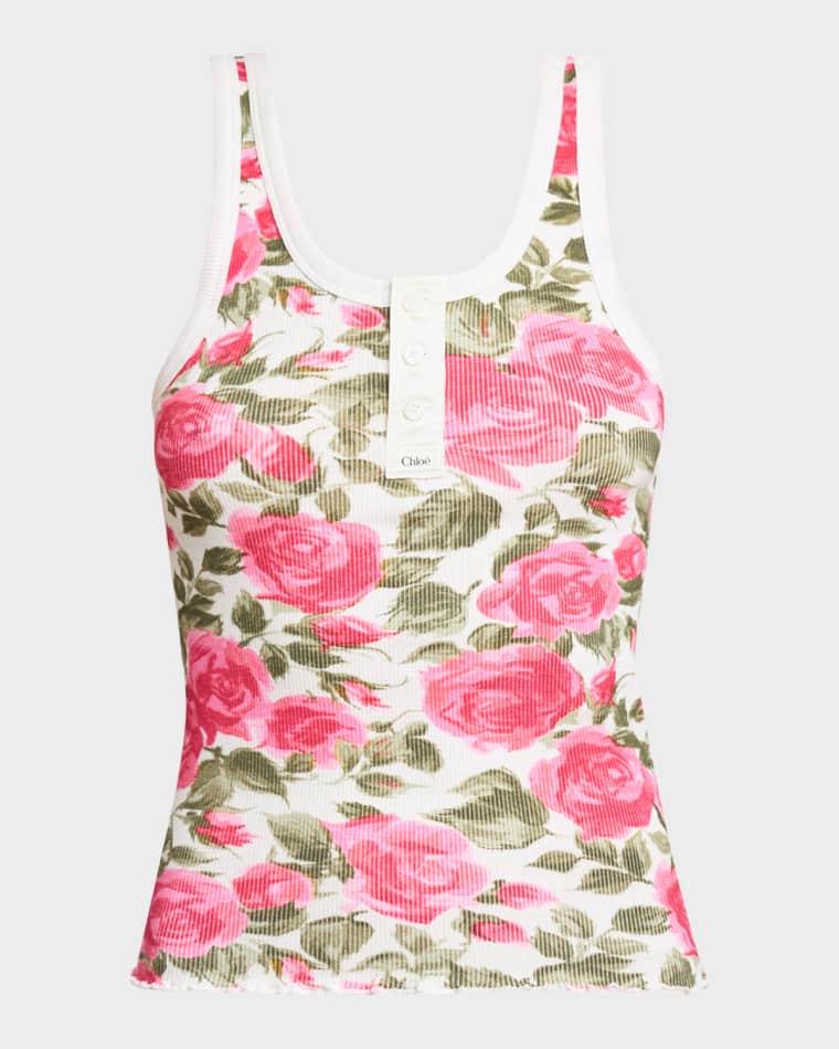 Rose Rib Tank Top by CHLOE