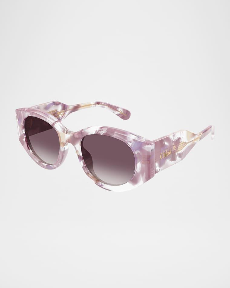 Round Acetate Sunglasses by CHLOE