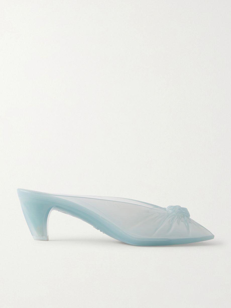 Ruched TPU mules by CHLOE
