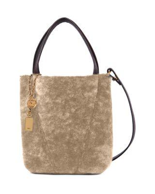 Spin Small Shearling Tote by CHLOE