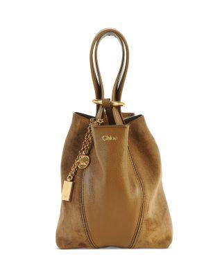 Spin Small Suede & Leather Tote by CHLOE