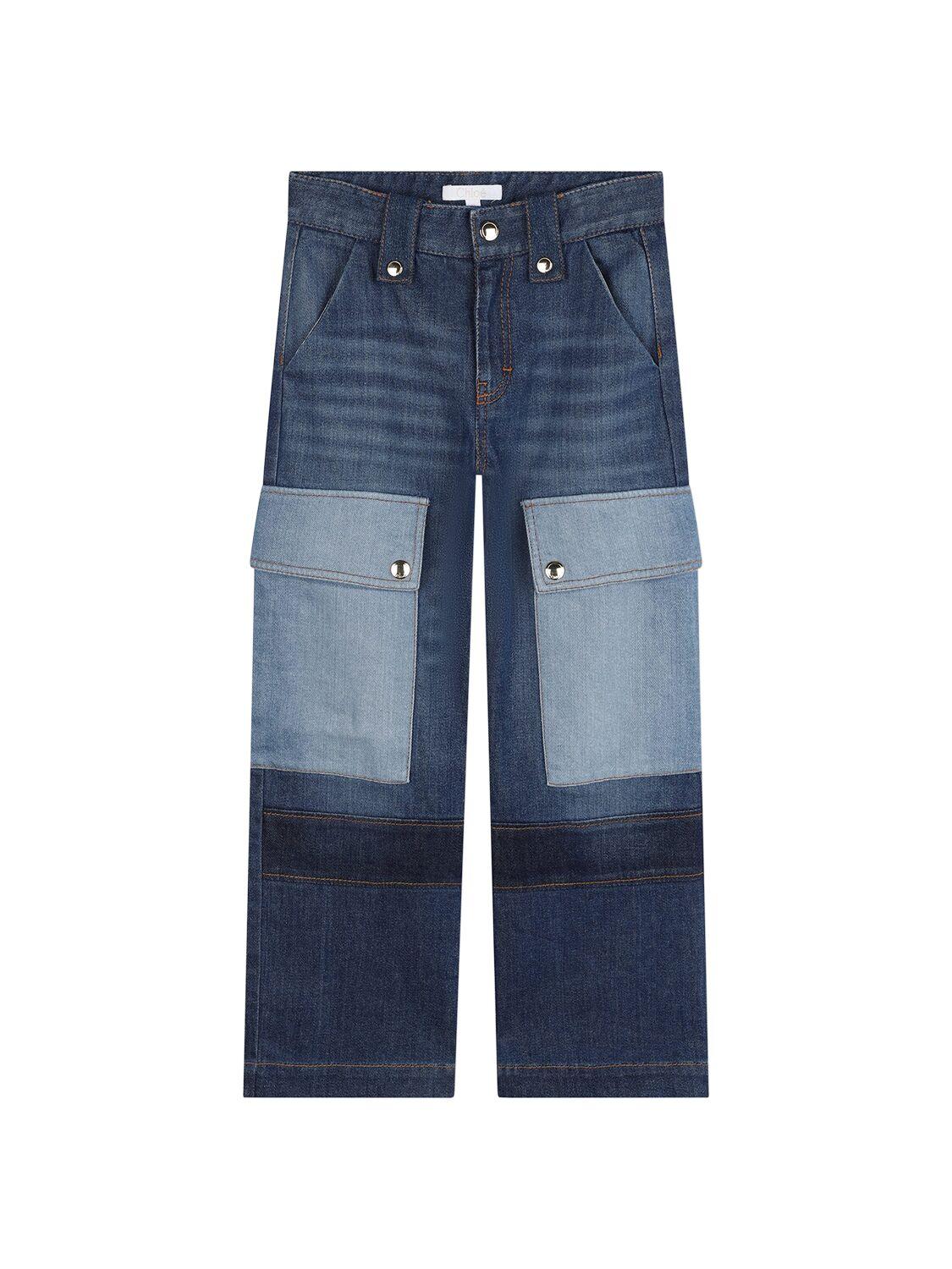 Stretch Cotton Denim Jeans by CHLOE