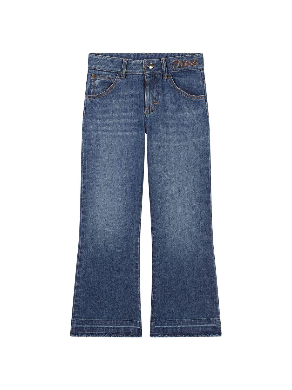 Stretch Cotton Denim Jeans by CHLOE