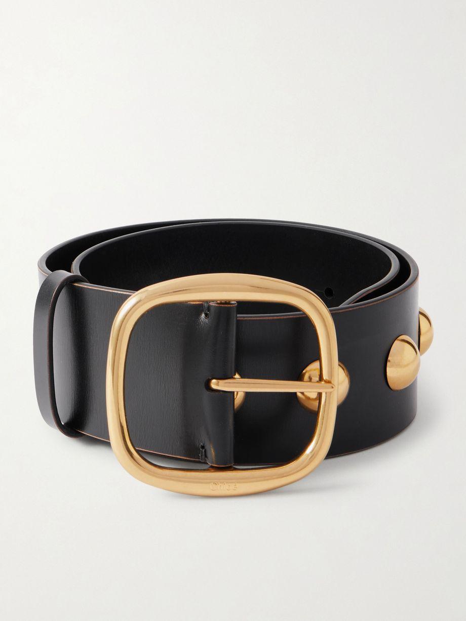 Studded leather belt by CHLOE
