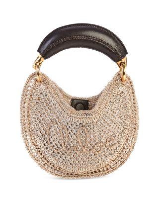 Summer Banana Mini Crocheted Hobo Bag by CHLOE