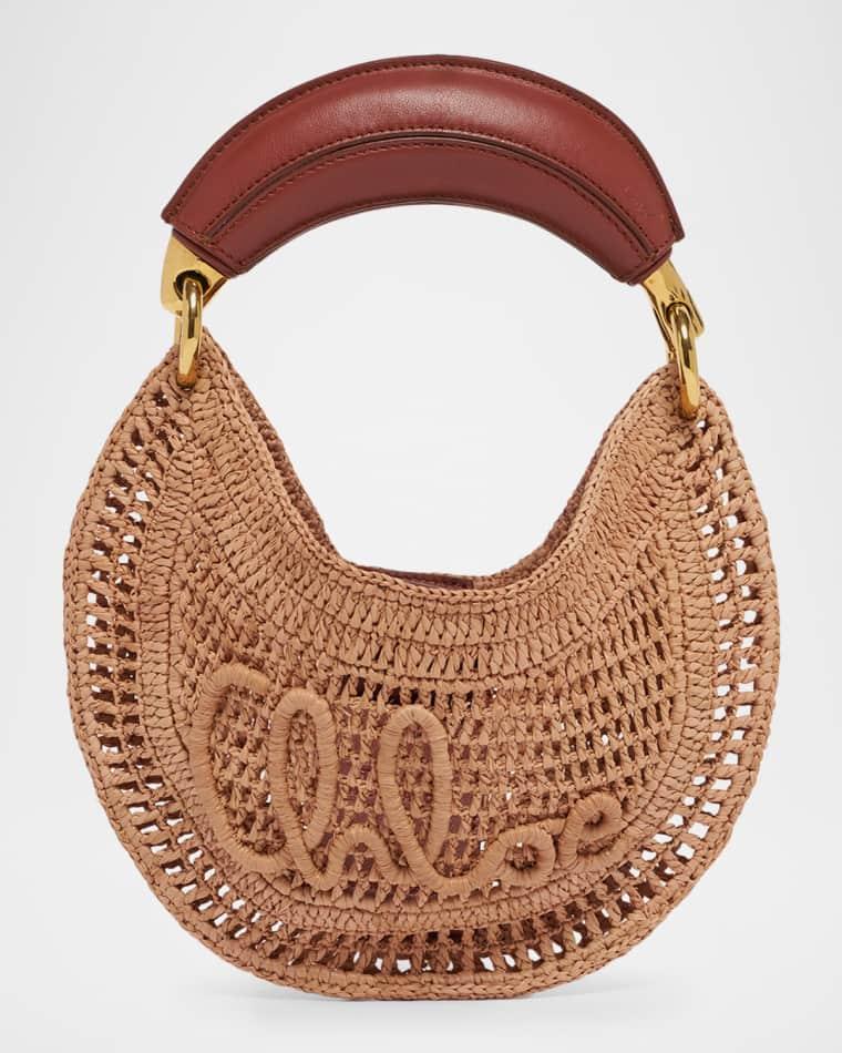 Summer Banana Mini Raffia Hobo Bag by CHLOE