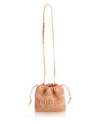 Summer Banana Mini Raffia Shoudler Bag by CHLOE