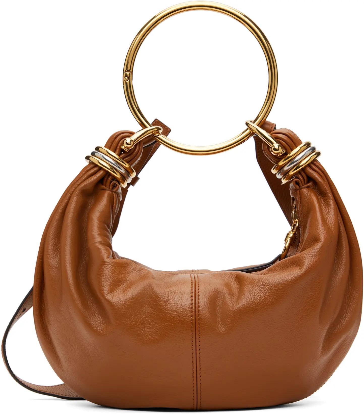 Tan Small Bracelet Bag by CHLOE