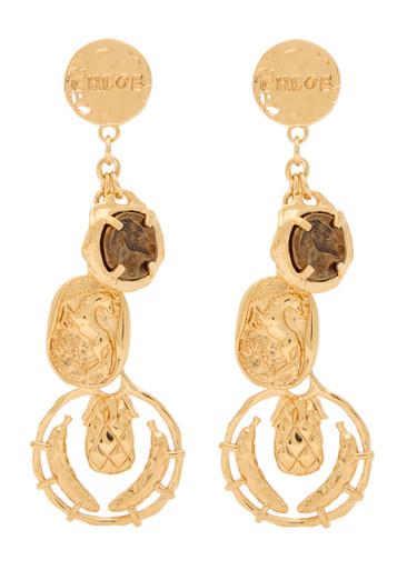 The Chloé Medals drop earrings by CHLOE