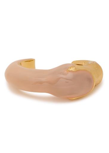 The Chloé Tropicus resin and brass cuff by CHLOE