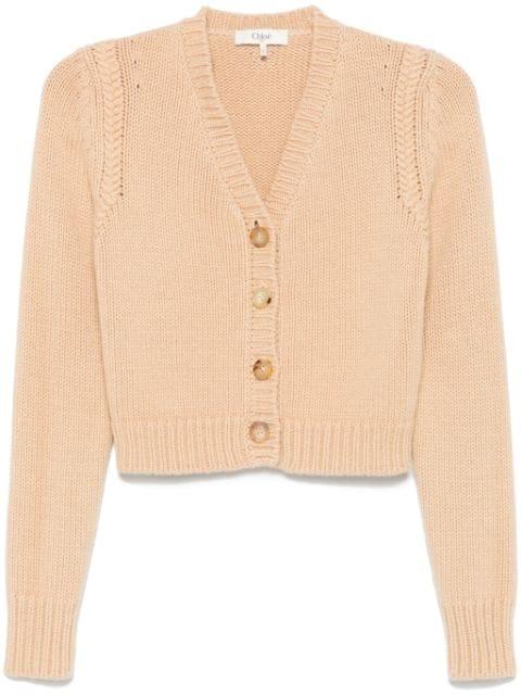 V-neck cardigan by CHLOE