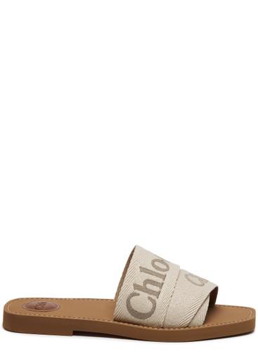 Woody logo canvas sliders by CHLOE