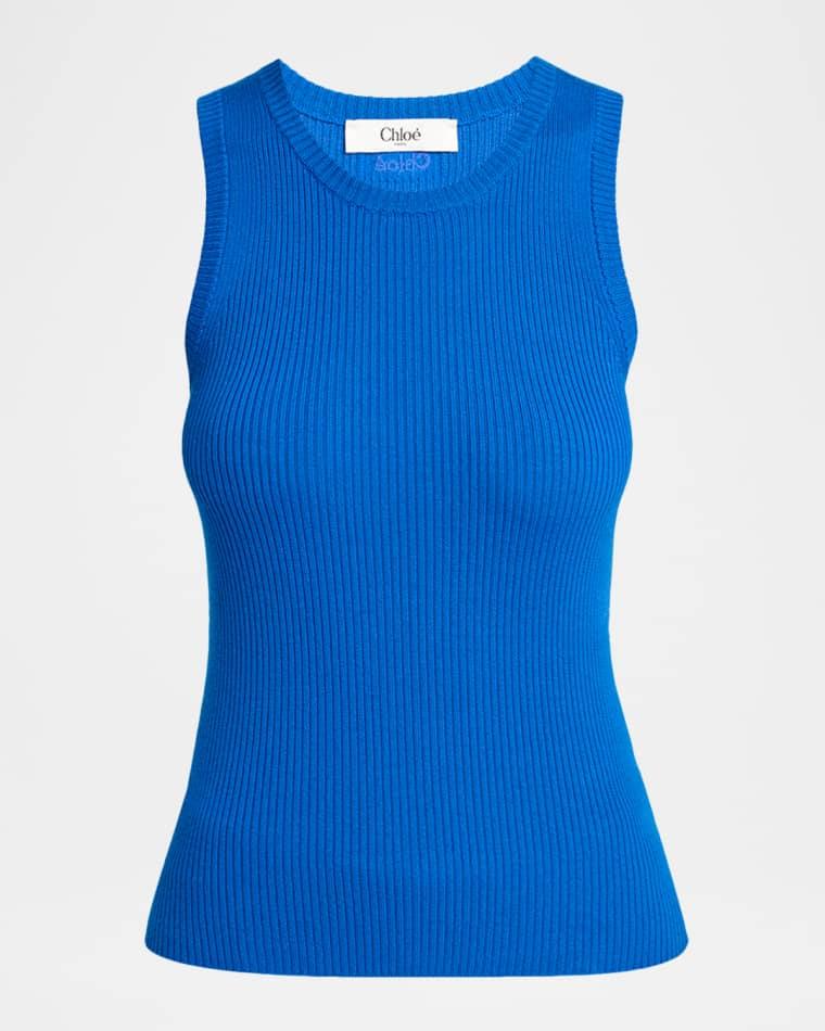 Wool Rib Knit Tank Top by CHLOE